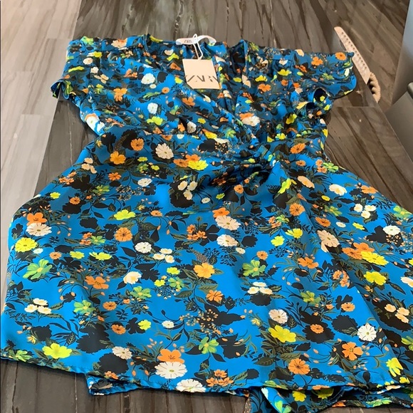 Zara Floral Print Mini Dress - Picture 3 of 6